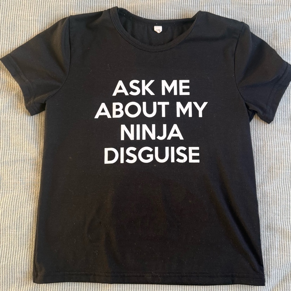 Kids Black Ninja Graphic Tee